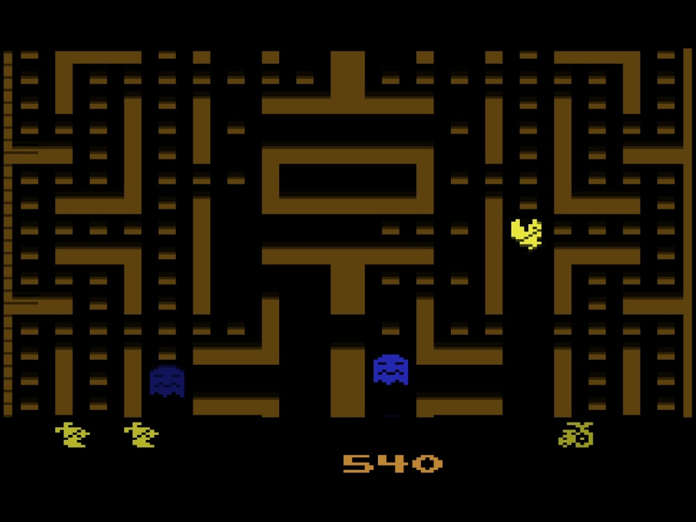 Gameplay of Jr. Pac-Man for Atari 2600